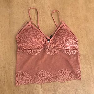 New Mix Rose Pink Bralette Sz M